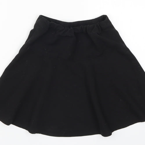 George Girls Black   Skater Skirt Size 7-8 Years