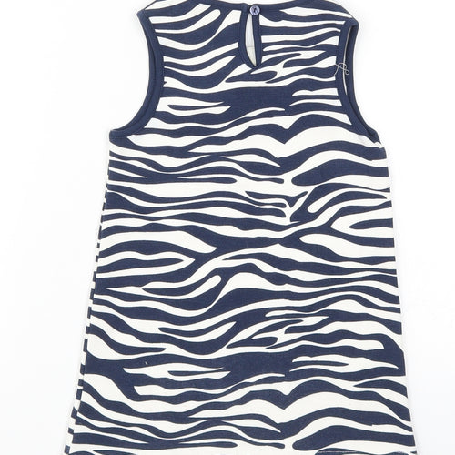 Matalan Girls Blue Animal Print  Basic Tank Size 3 Years