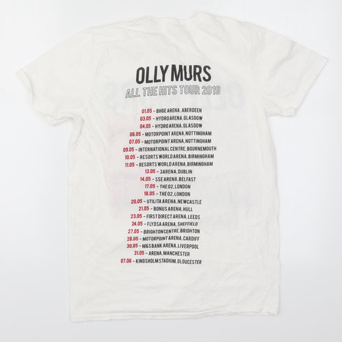 Gildan Womens White   Basic T-Shirt Size S  - Olly Murs