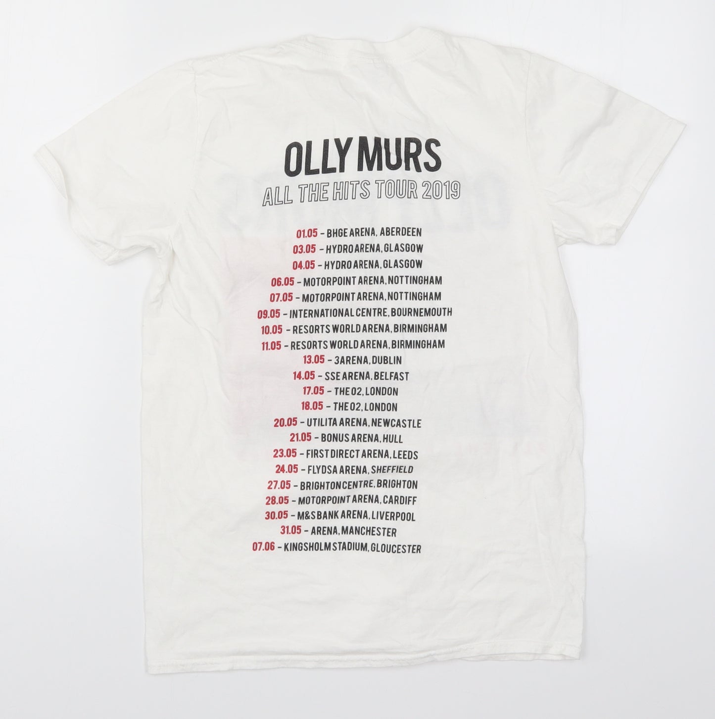 Gildan Womens White   Basic T-Shirt Size S  - Olly Murs