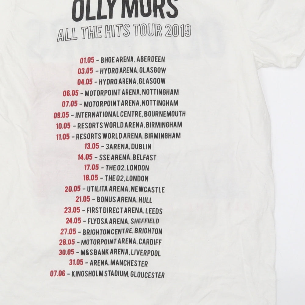 Gildan Womens White   Basic T-Shirt Size S  - Olly Murs