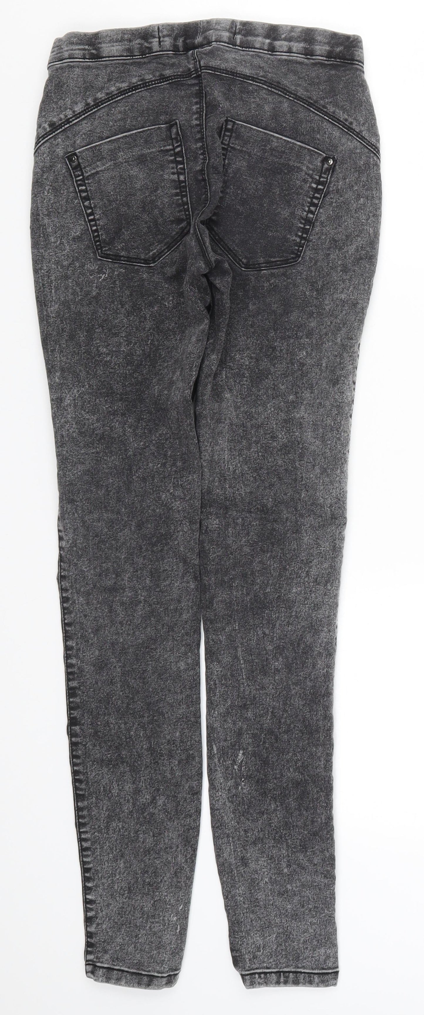 Denim Co Womens Grey  Denim Jegging Jeans Size 8 L28.5 in
