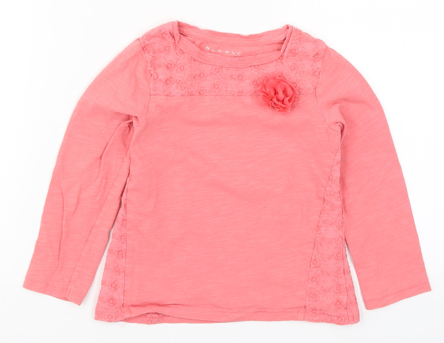 Nutmeg Girls Pink   Basic T-Shirt Size 5-6 Years