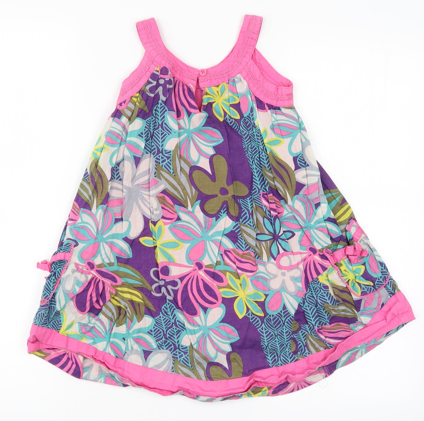 F&F Girls Multicoloured Floral  A-Line  Size 4-5 Years