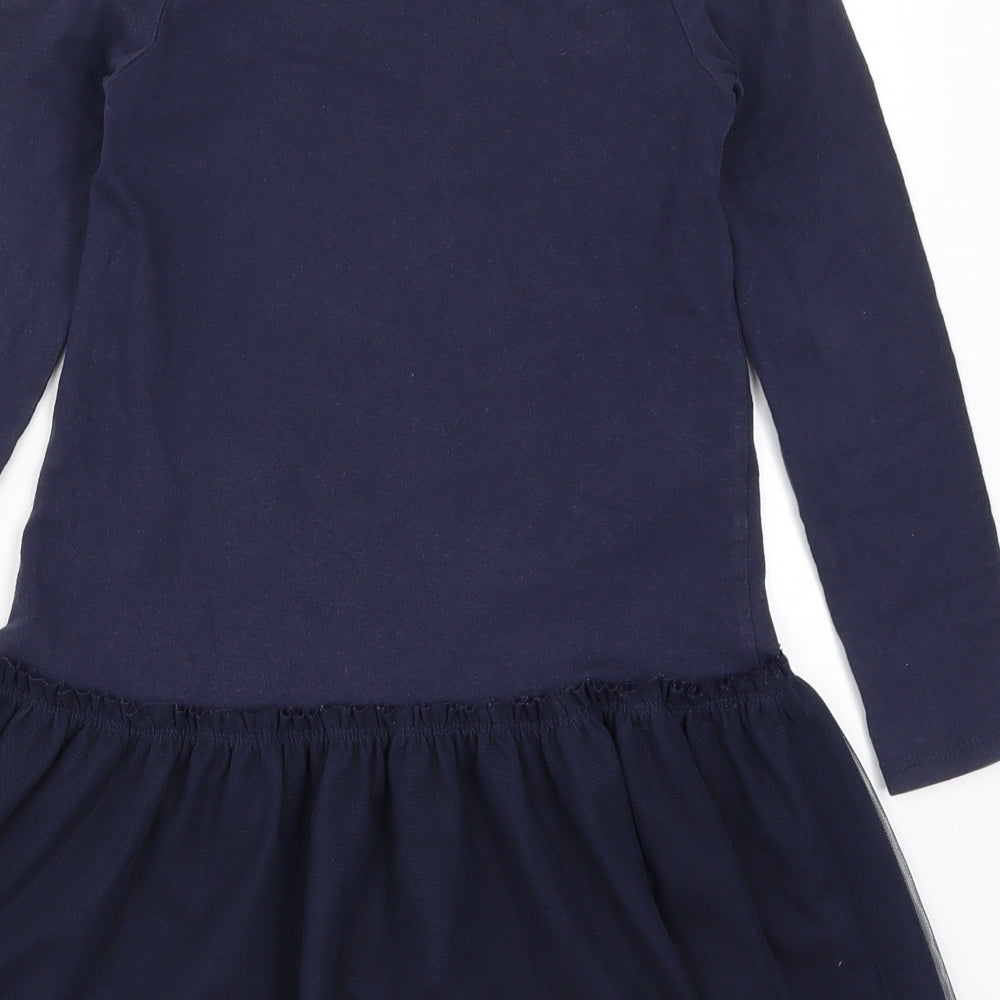 H&M Girls Blue   Tutu Dress  Size 7-8 Years  - Frozen Elsa and Anna