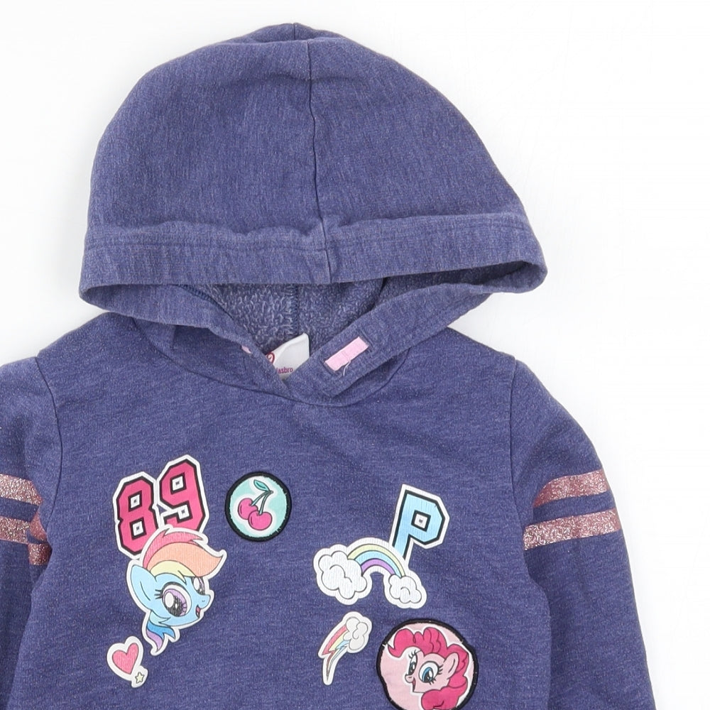 George Girls Blue   Pullover Hoodie Size 5-6 Years  - My Little Pony