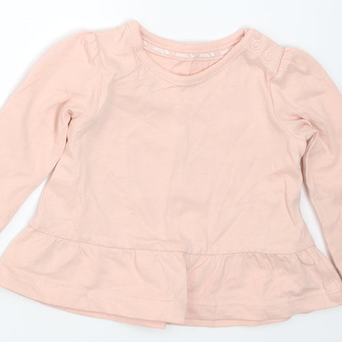 TU Girls Pink   Basic T-Shirt Size 0-3 Months