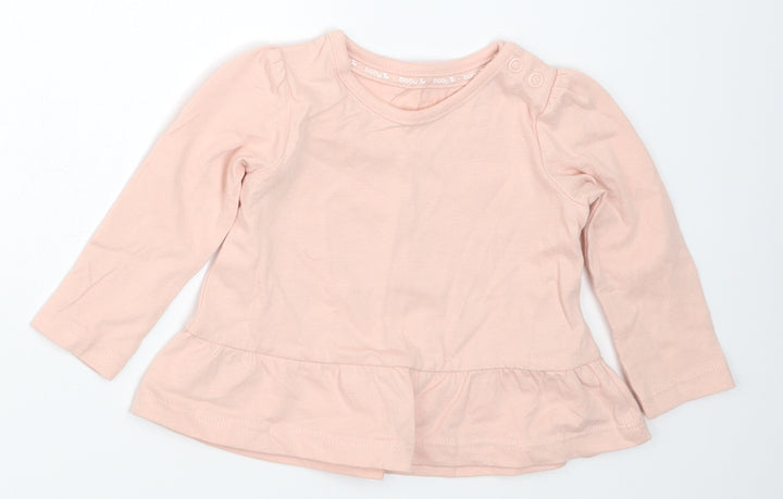 TU Girls Pink Basic T-Shirt Size 0-3 Months