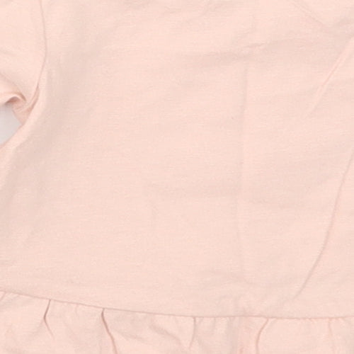 TU Girls Pink   Basic T-Shirt Size 0-3 Months