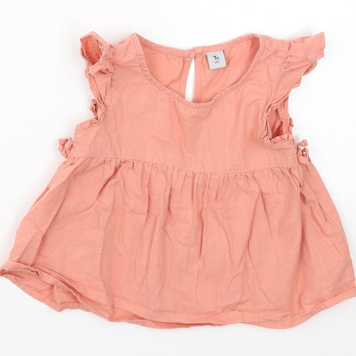 TU Girls Pink   Basic Blouse Size 2-3 Years