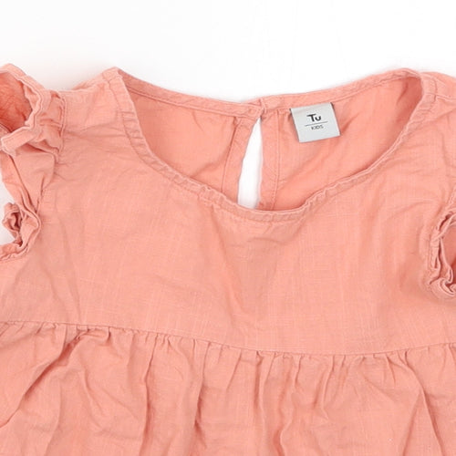 TU Girls Pink   Basic Blouse Size 2-3 Years