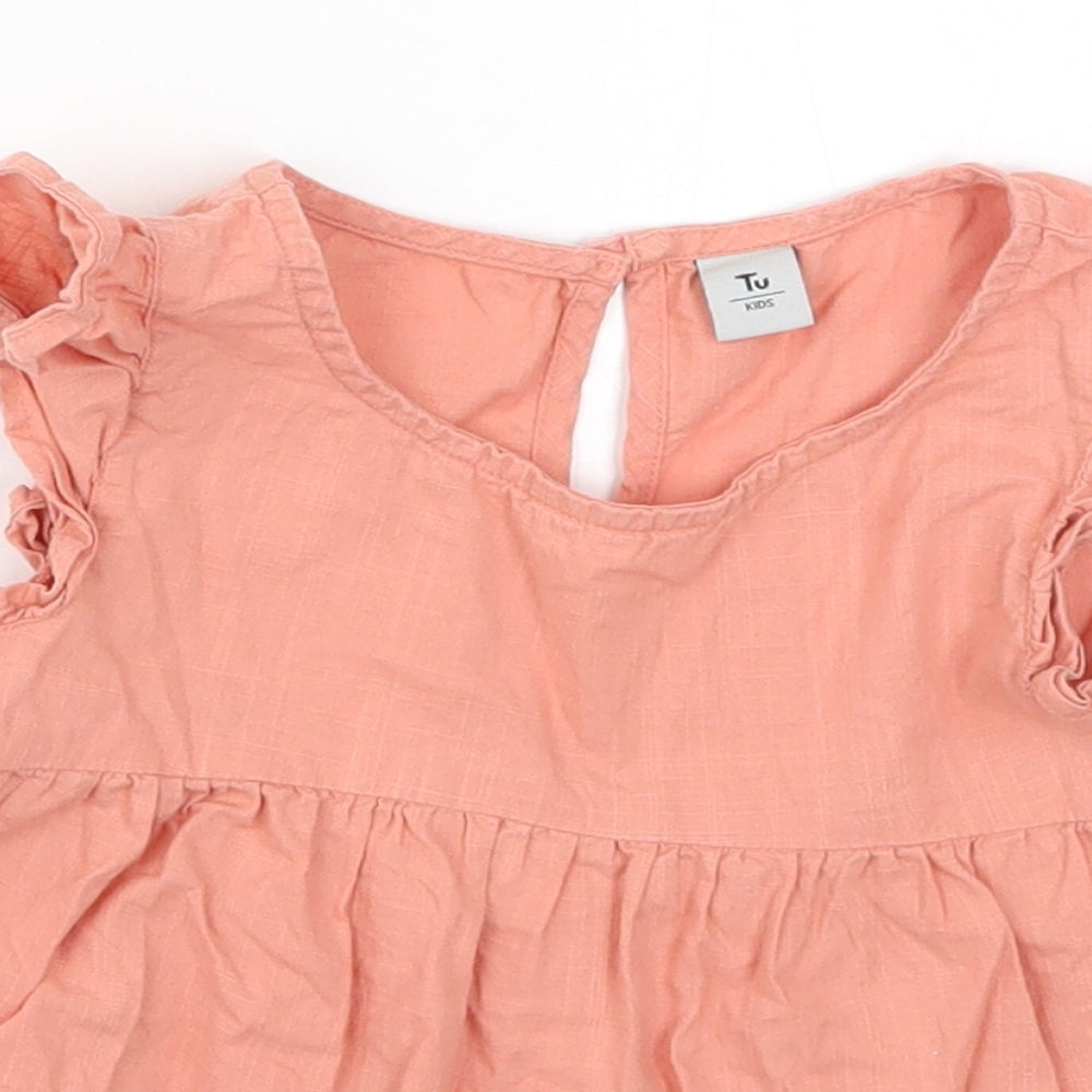 TU Girls Pink   Basic Blouse Size 2-3 Years