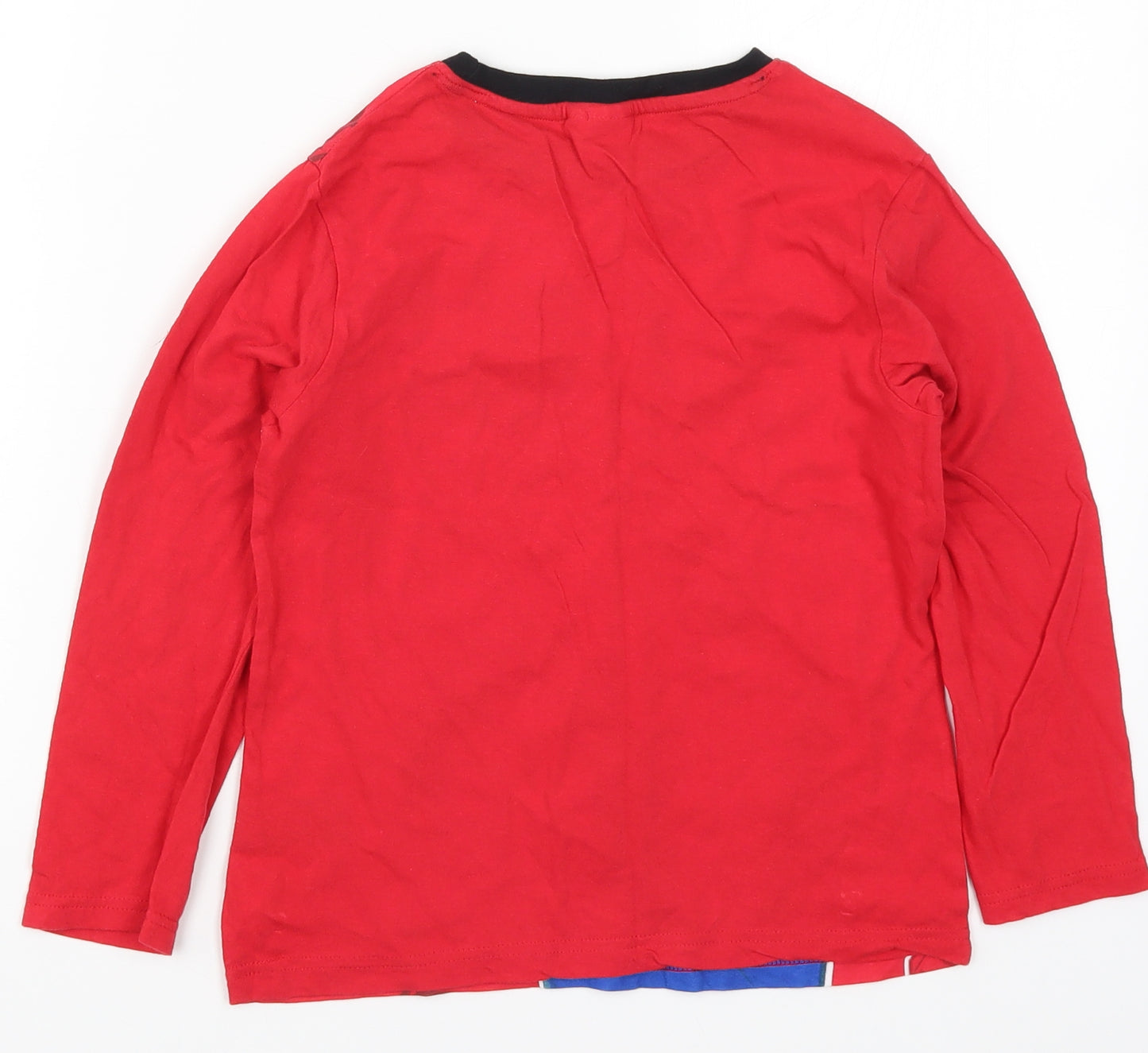 Preworn Boys Red Solid   Pyjama Top Size 7-8 Years  - Spider Man Super Hero