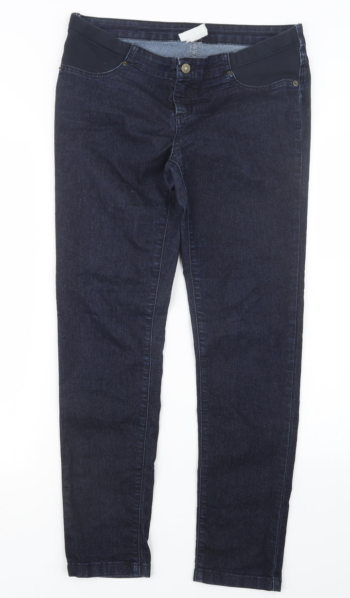JoJo Maman Bébé Womens Blue Denim Straight Jeans Size S L29.5 in