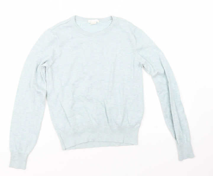 H&M Womens Blue  Knit Pullover Jumper Size S
