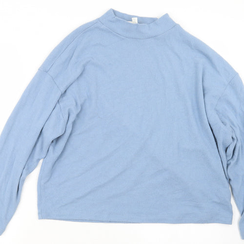 H&M Womens Blue  Knit Pullover Jumper Size S