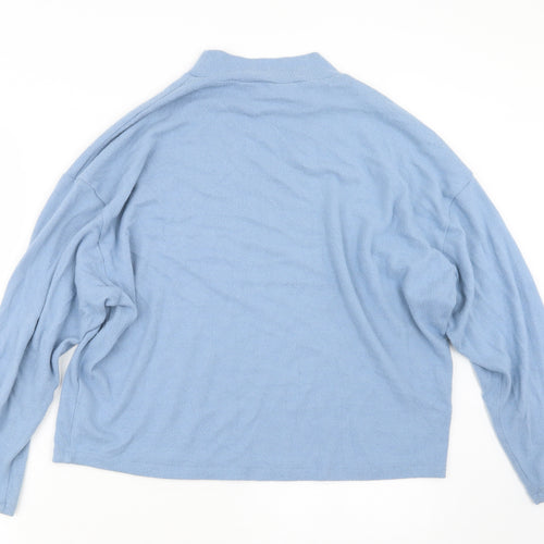 H&M Womens Blue  Knit Pullover Jumper Size S