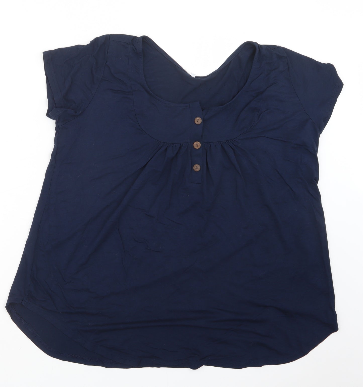 Preworn Womens Blue   Basic T-Shirt Size 2XL