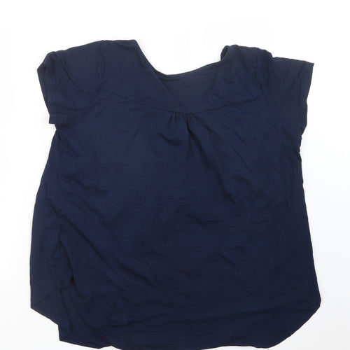 Preworn Womens Blue   Basic T-Shirt Size 2XL