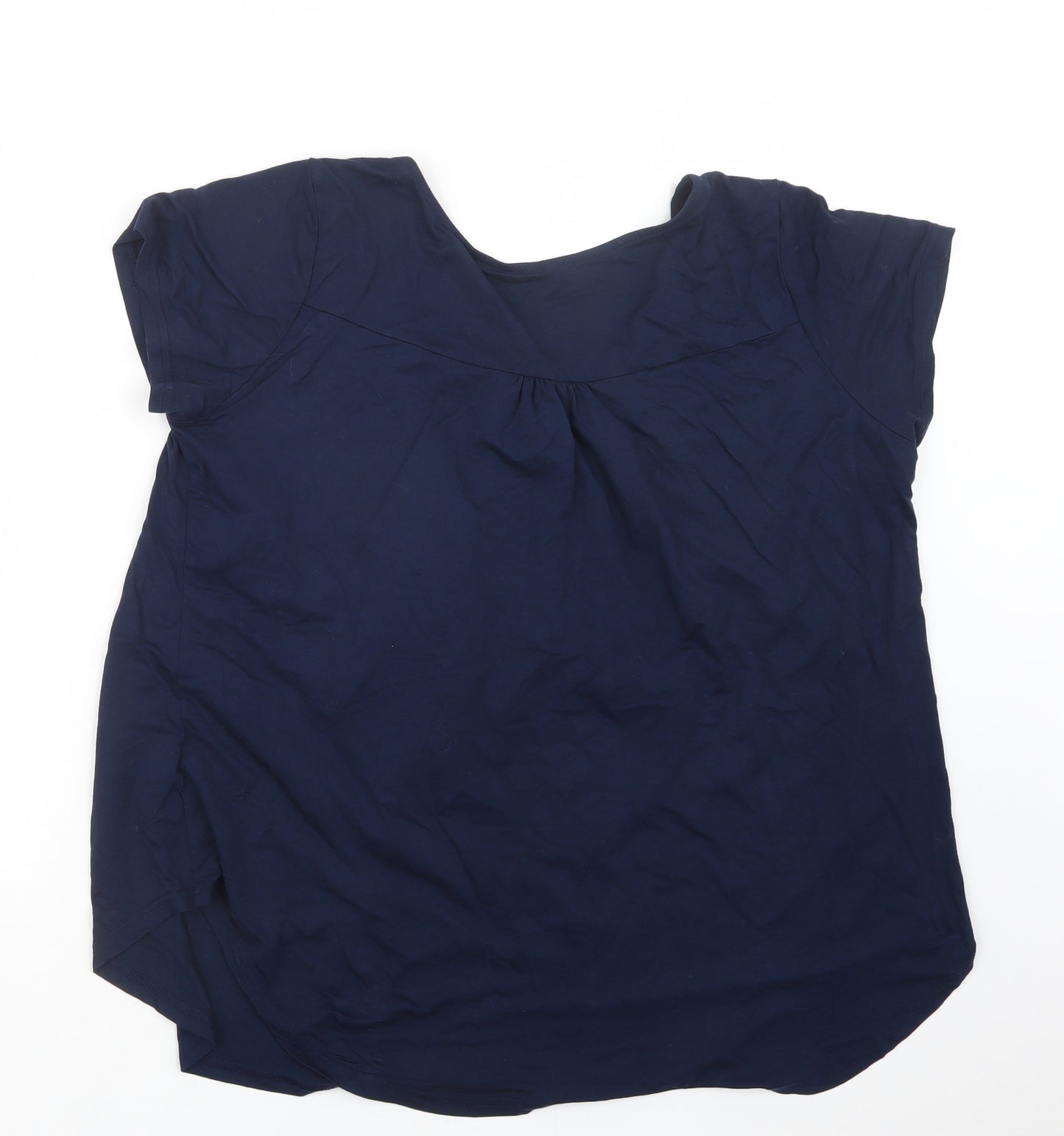 Preworn Womens Blue   Basic T-Shirt Size 2XL