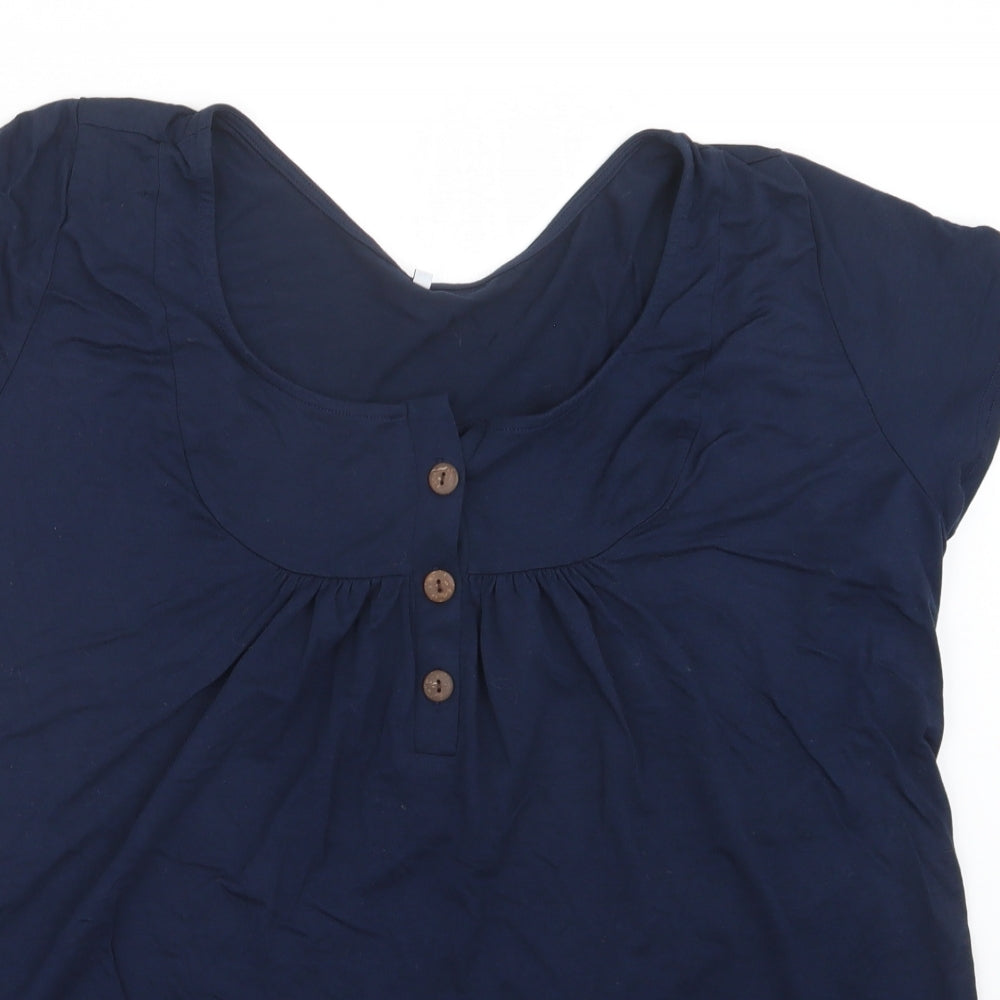 Preworn Womens Blue   Basic T-Shirt Size 2XL