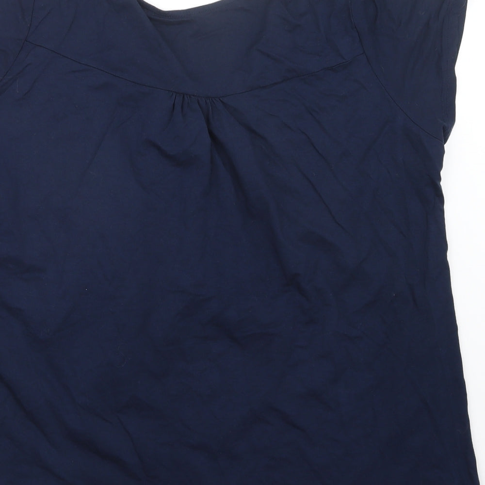 Preworn Womens Blue   Basic T-Shirt Size 2XL