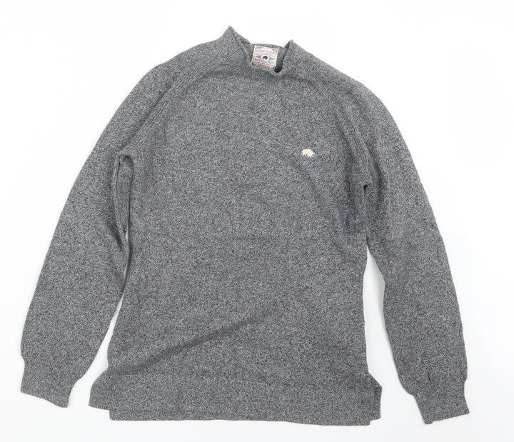 Raging Bull Boys Grey Knit Pullover Jumper Size 12 Years