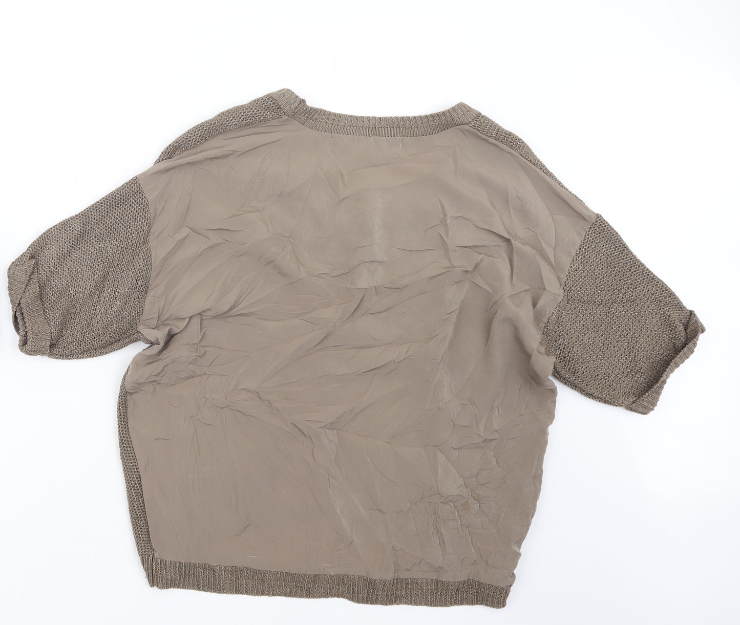 River Island Womens Brown  Knit Pullover Jumper Size 12