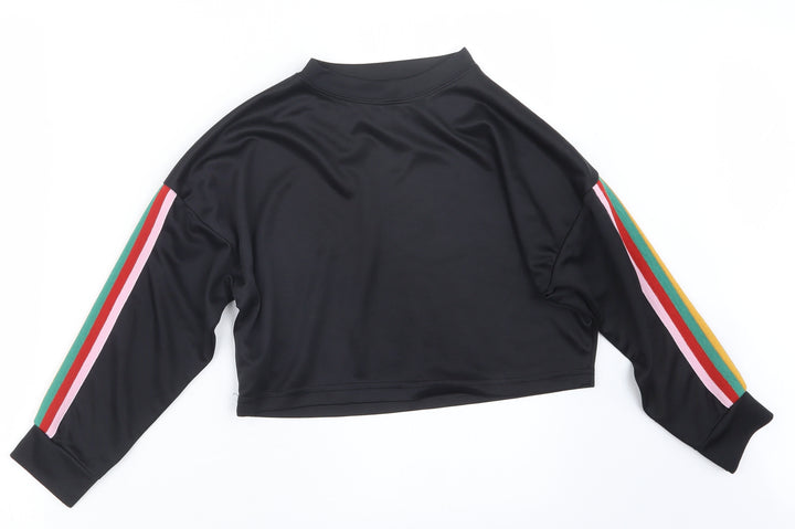 New Look Girls Black Pullover Jumper Size 9 Years