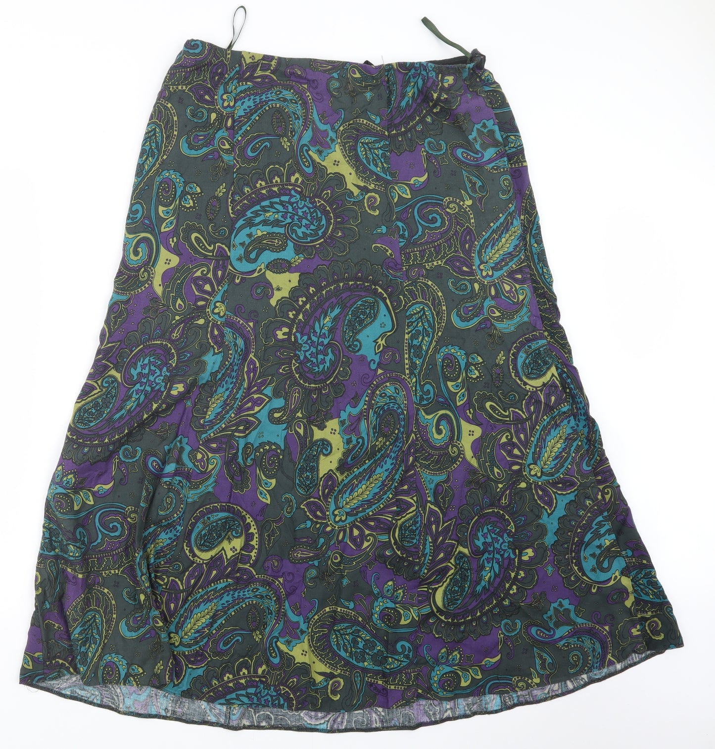 Marks and Spencer Womens Blue Geometric  Maxi Skirt Size 14