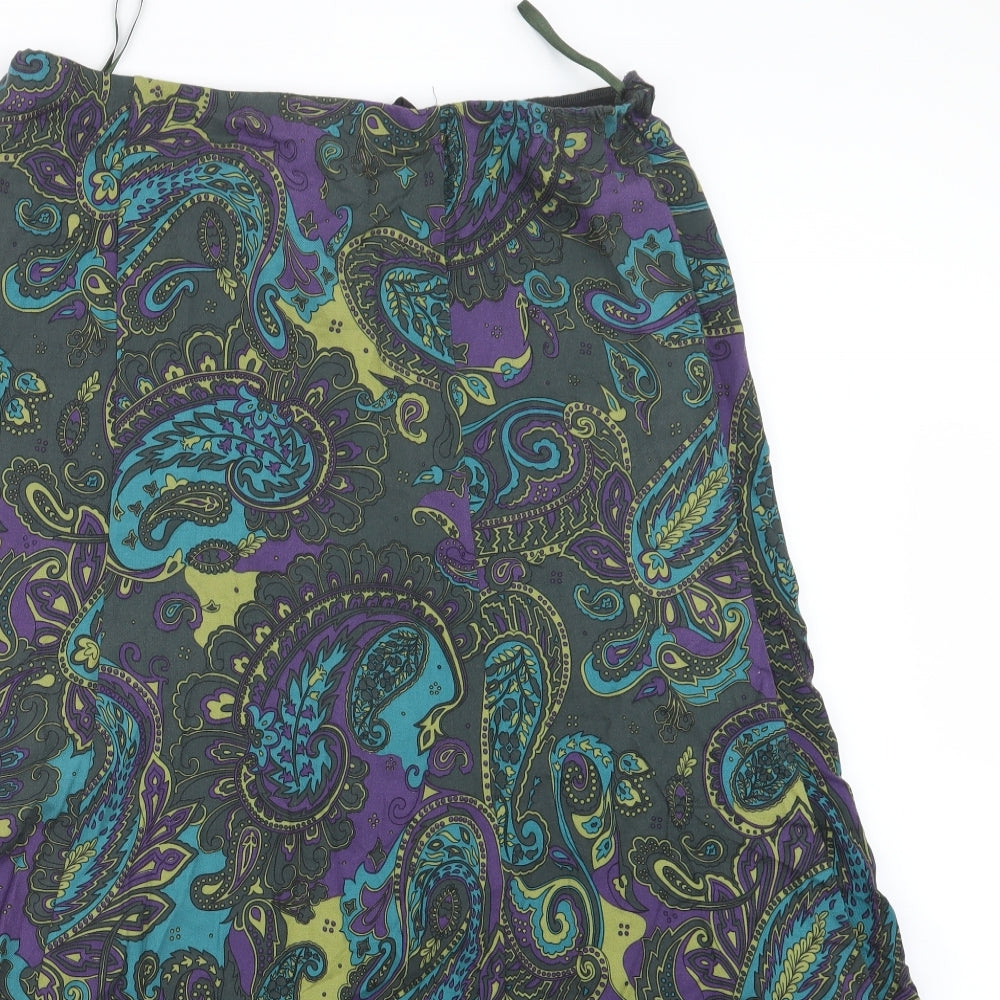 Marks and Spencer Womens Blue Geometric  Maxi Skirt Size 14