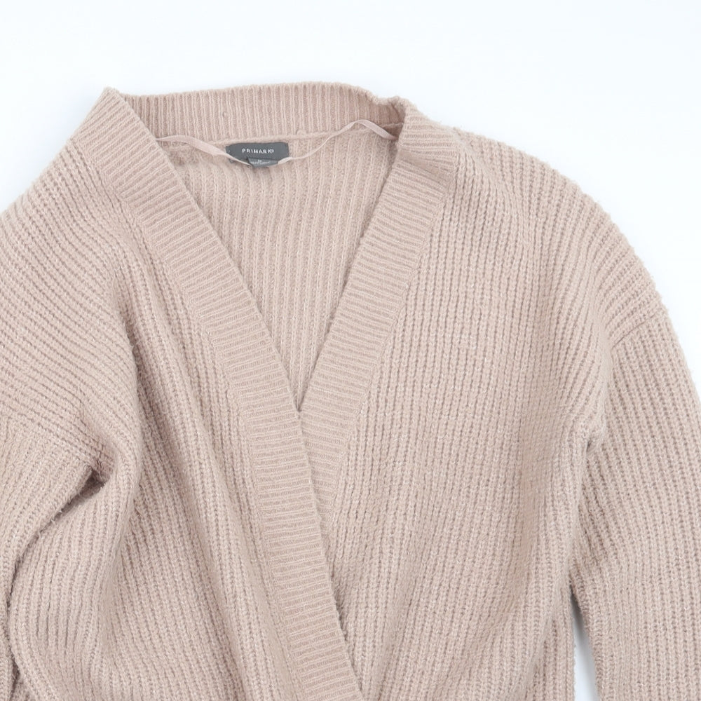 Primark Womens Pink  Knit Cardigan Jumper Size 10