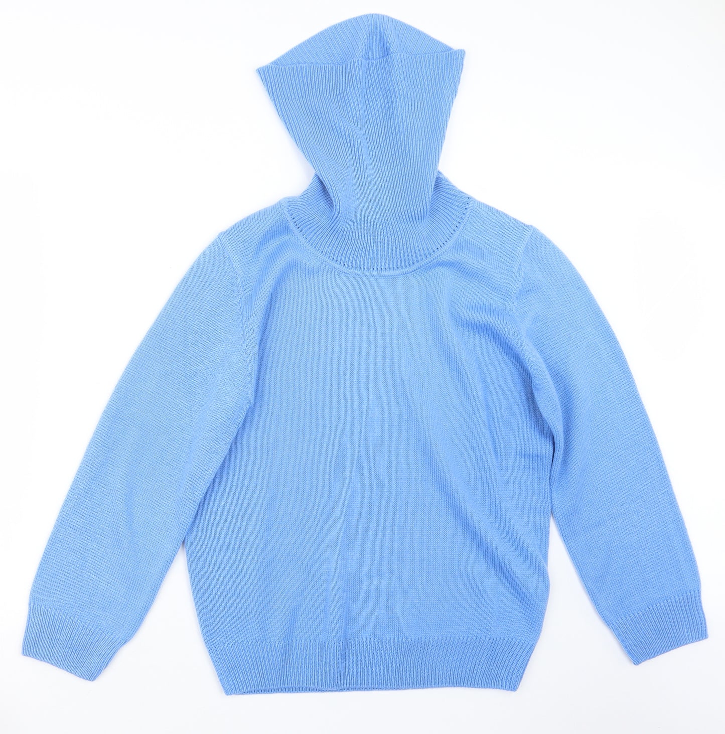 Damart Womens Blue  Knit Pullover Jumper Size 14