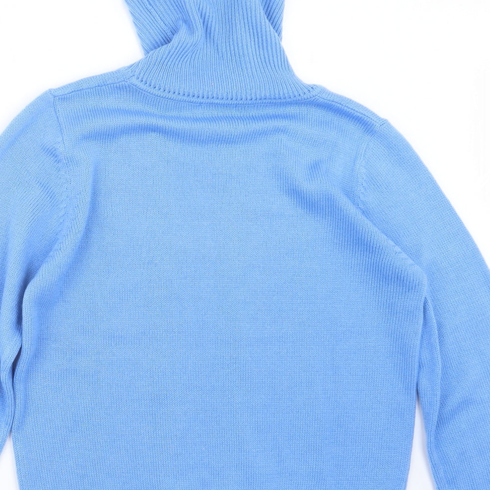 Damart Womens Blue  Knit Pullover Jumper Size 14