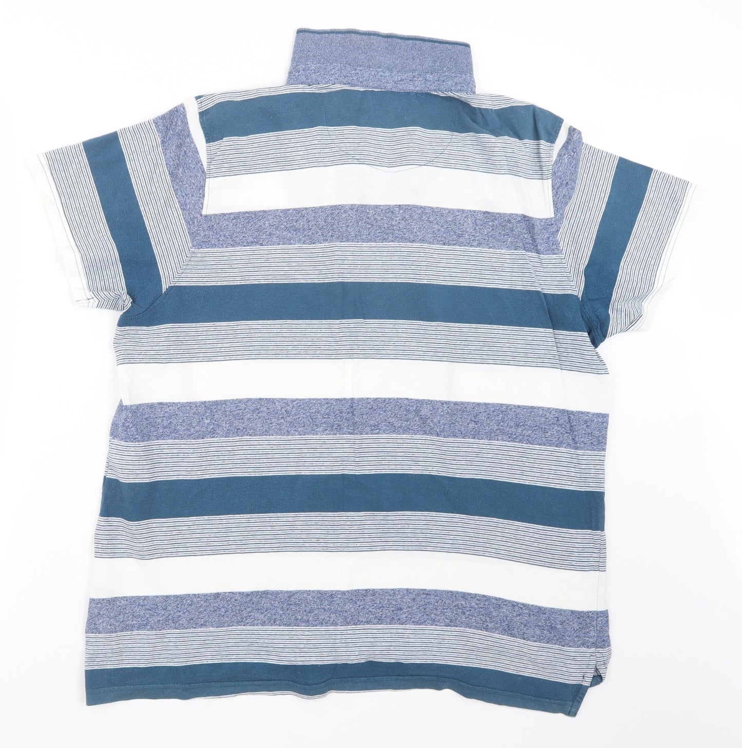 Pierre Cardin Mens Blue Striped   Polo Size XL