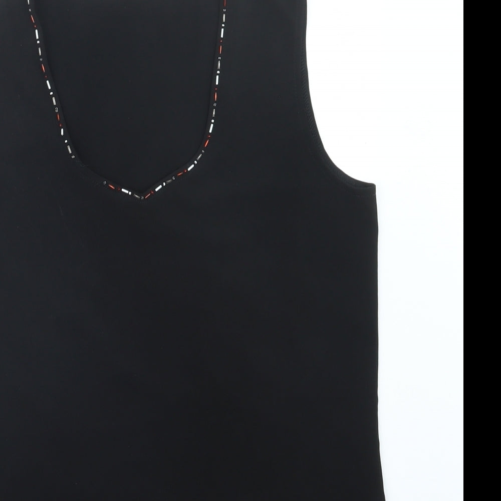 Michele Hope Womens Black   Basic Tank Size 14