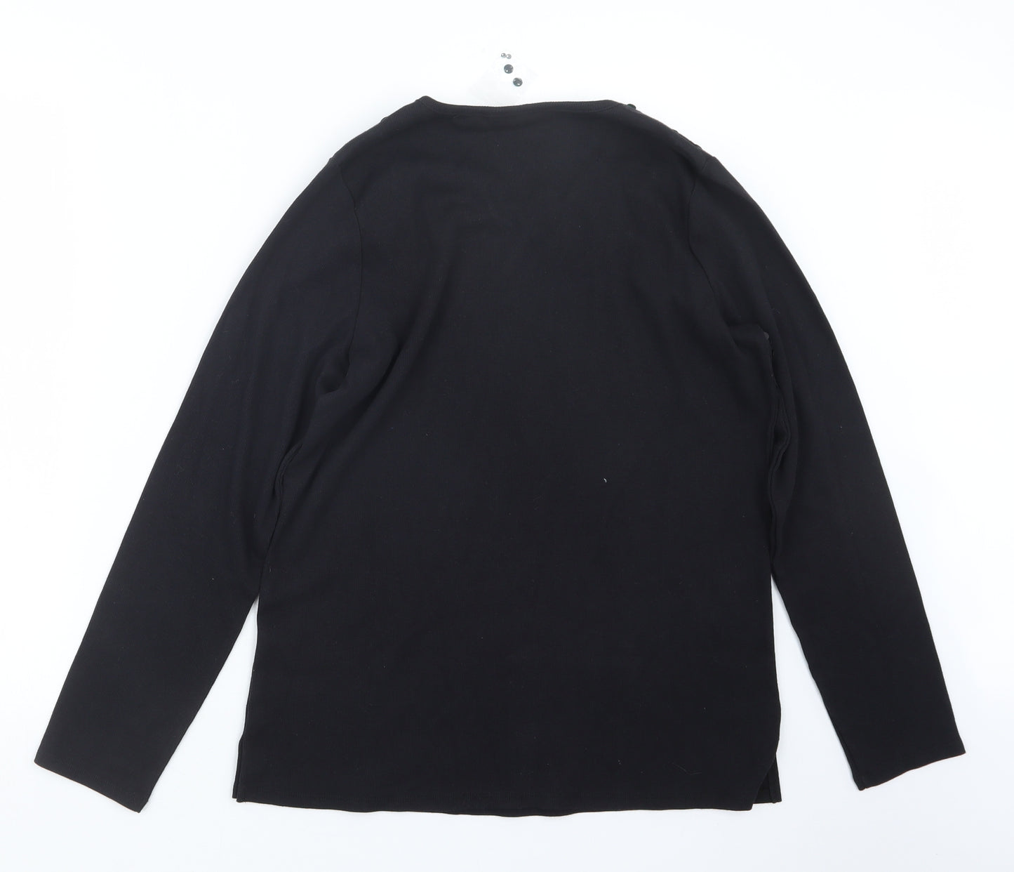 Quacker Factory Womens Black   Pullover Jumper Size M