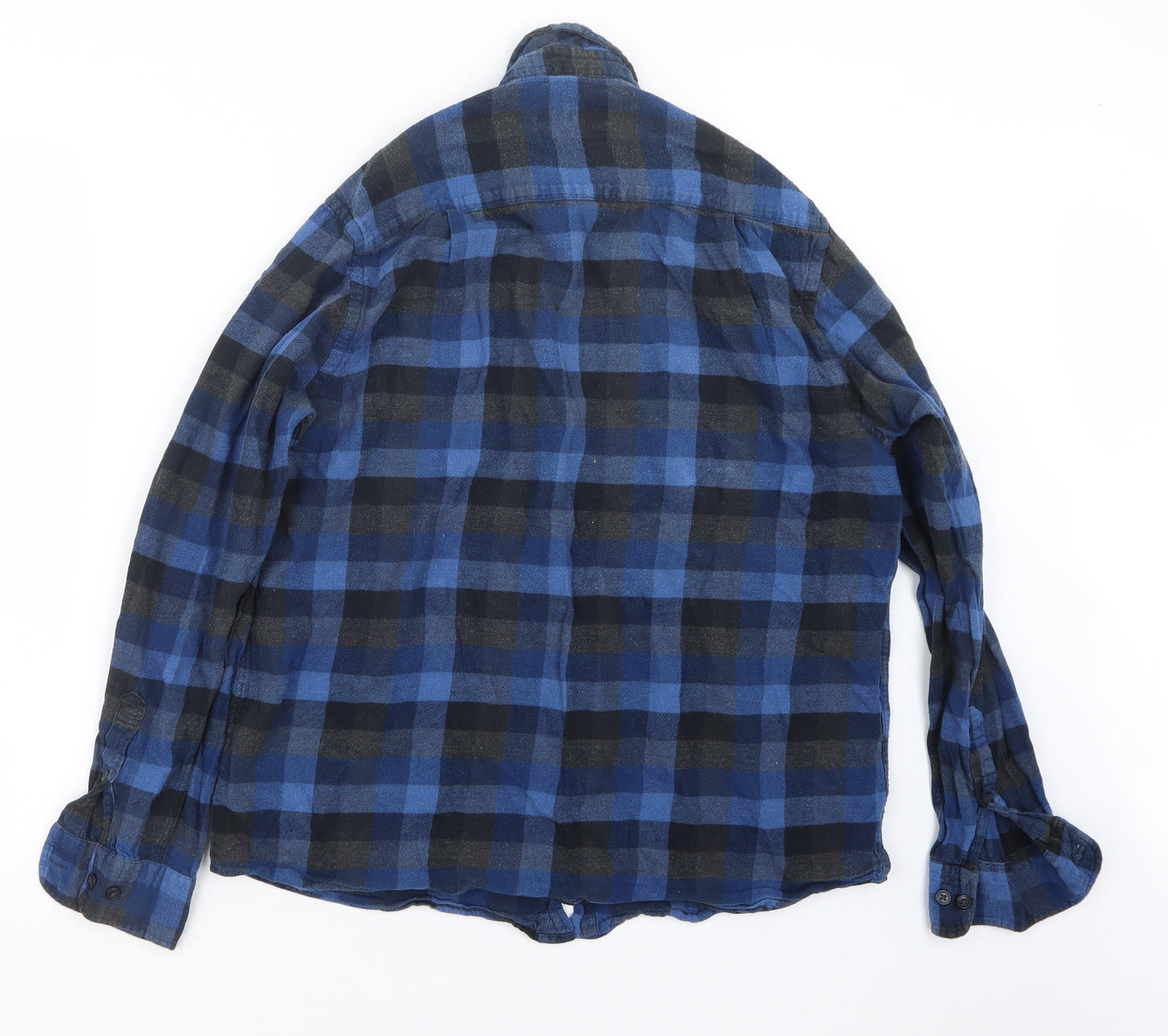 Cedar Wood State Mens Black Check   Button-Up Size L