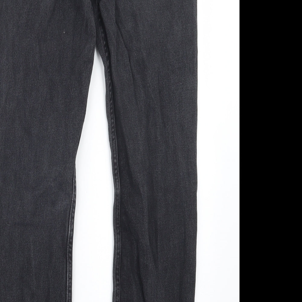Denim Co. Mens Black  Denim Straight Jeans Size 30 in L28 in