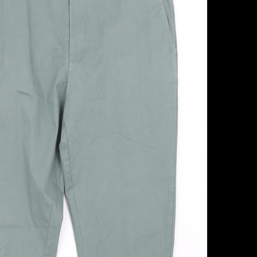 Marks and Spencer Mens Green   Trousers  Size 35 in L26 in