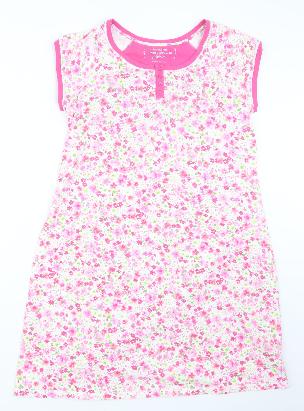 Carole Hochman Womens Pink Floral  Top One Piece Size M