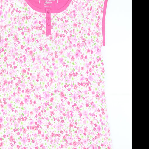 Carole Hochman Womens Pink Floral  Top One Piece Size M