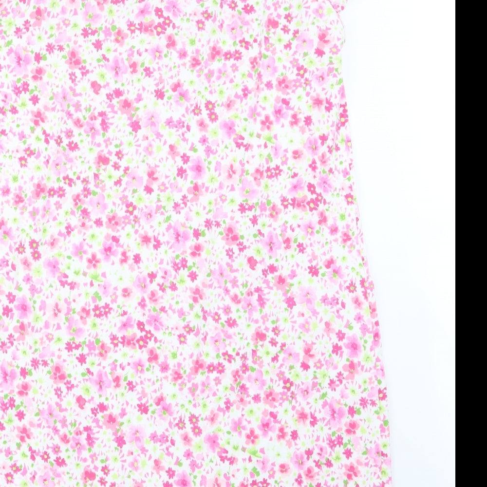 Carole Hochman Womens Pink Floral  Top One Piece Size M