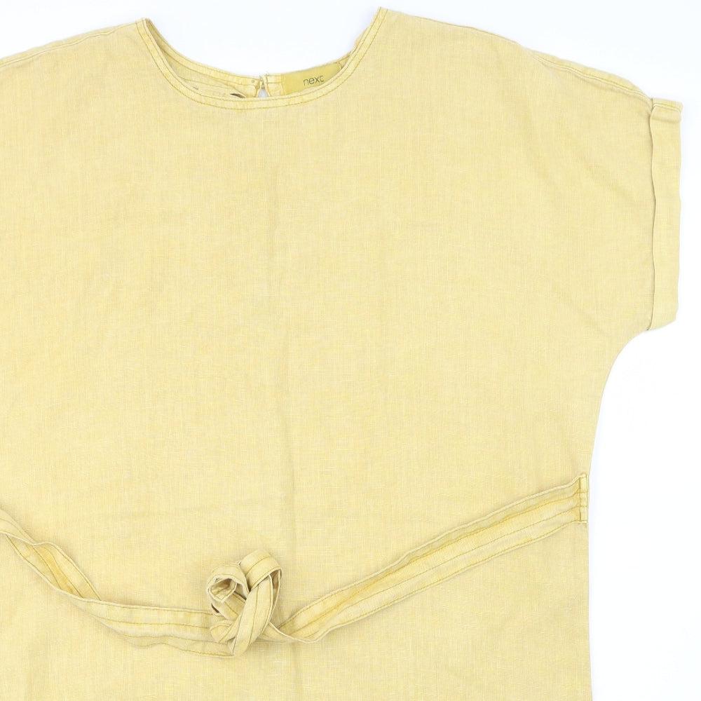 NEXT Womens Yellow   T-Shirt Dress  Size 16