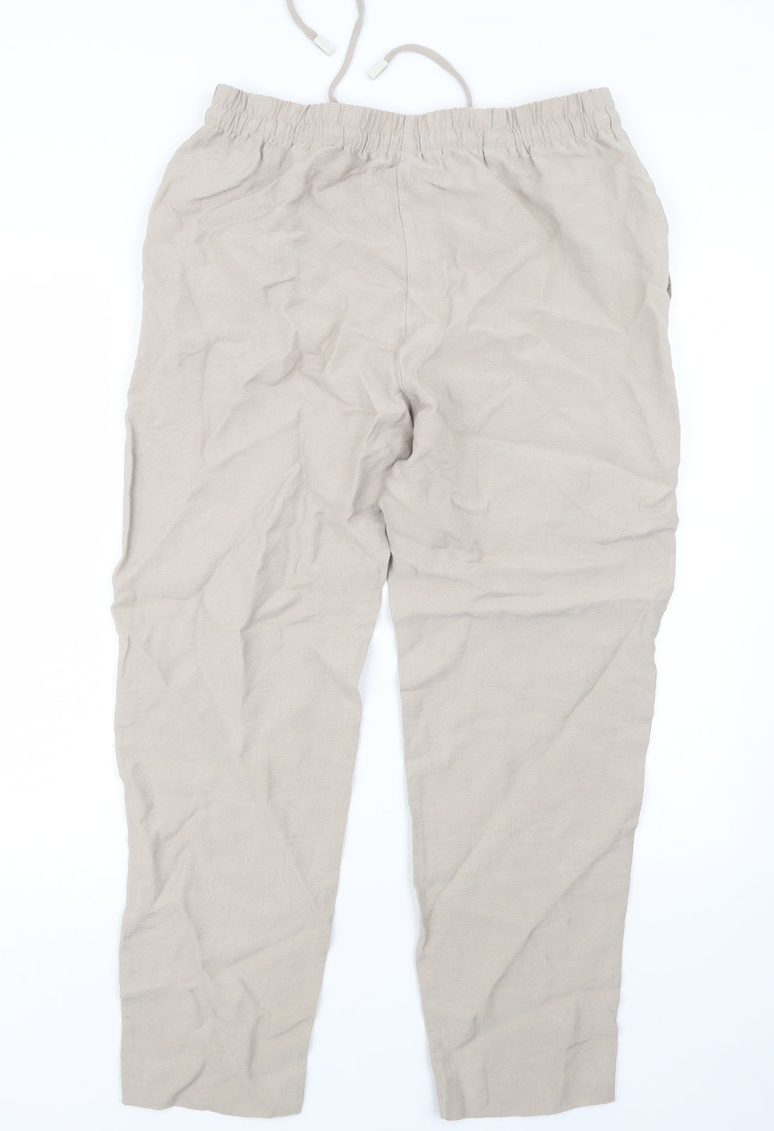 Mango Womens Beige   Trousers  Size L L26.5 in