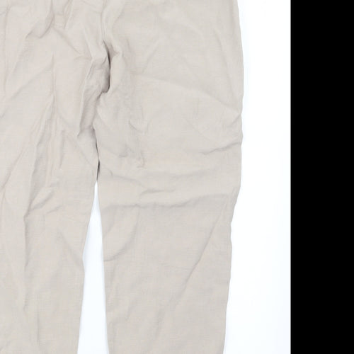 Mango Womens Beige   Trousers  Size L L26.5 in