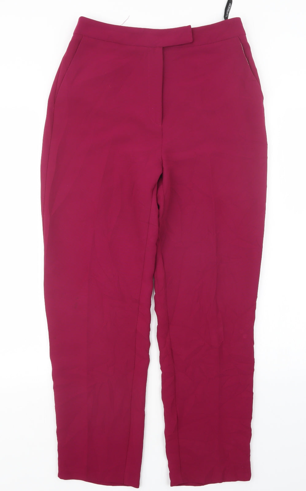 Topshop Womens Purple   Trousers  Size 10 L27 in