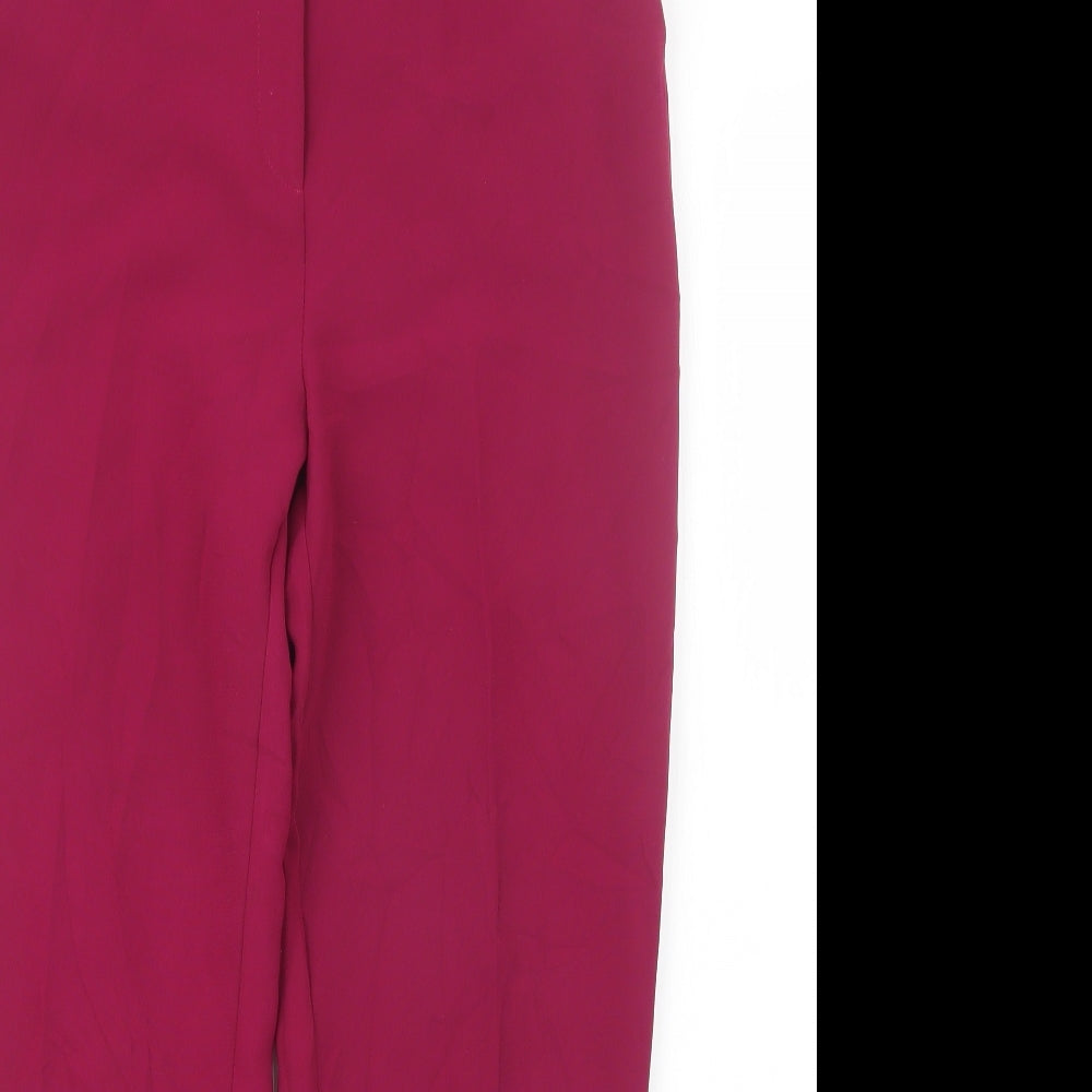Topshop Womens Purple   Trousers  Size 10 L27 in