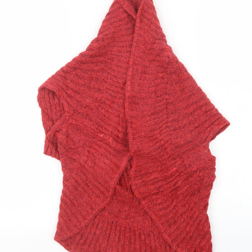 Per Una Womens Red  Knit Cardigan Jumper Size S
