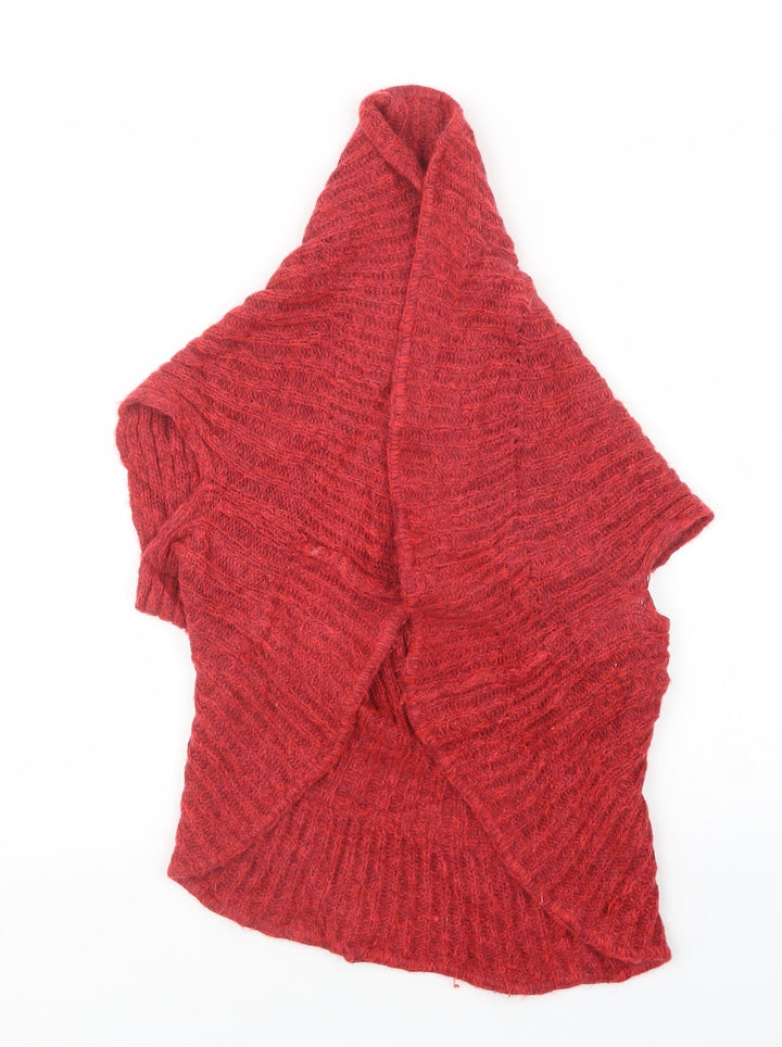 Per Una Womens Red Knit Cardigan Jumper Size S